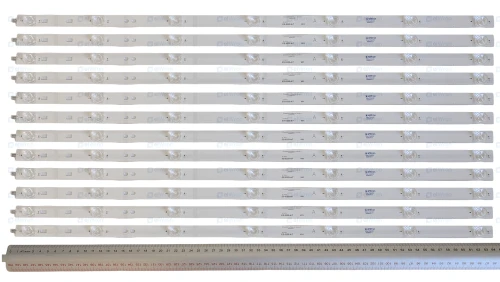 Listwy LED LED BAR podświetlenie matrycy Sharp QLED 65EQ7EA LED65D07A-ZC69AG-04 2020-06-17 niebieskie