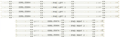 Listwy LED LG 49LH604V 49LH615V 49LH630V 49LH6047 49LH602V 6916L-2586A 6916L-2587A 6916L-2588A 6916L-2589A