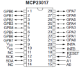 Układ scalony MCP23017-E/SP Ekspander