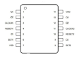 Układ scalony CD4013 DIP14