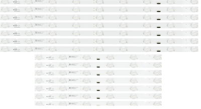 Listwy LED Sony KD-55XE9005 XBR-55X900E 55039D715SN1L 55039D715SN1R SBT55 9LED + 6LED złącze na taśmę FLEX