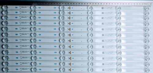 Listwy LED TCL Thomson 55C715 08-55P1000-LPE001A TCL-55P10-3030FC-12X6-LX20200106 VER.3 białe światło