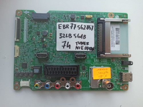 Płyta główna main board EBR77562847 EAX65361506 (1.1) LG 32LB561B nie działa tuner