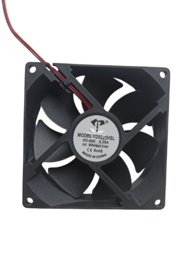 Wentylator 24V 0,25A DC 92x92x25mm YD9225HSL dwuprzewodowy
